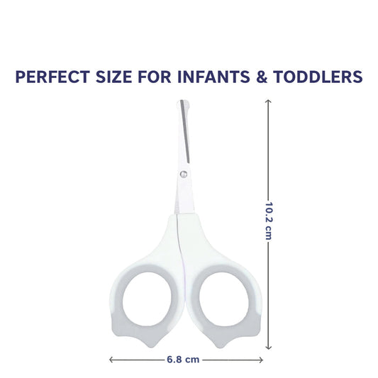 Hopop Baby Nail Scissor-With Rounded Tips-0 to 12M-Grey