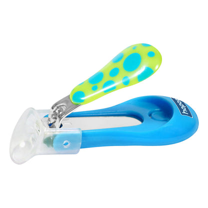 Hopop Nail Clipper-With Skin Guard-Blue Dot