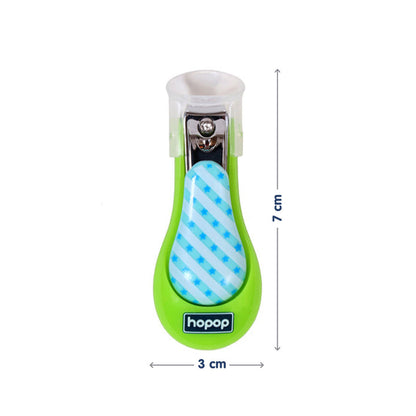 Hopop Nail Clipper-With Skin Guard-Green Check