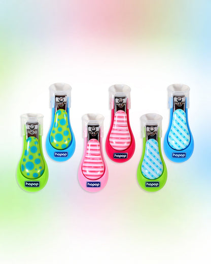 Hopop Nail Clipper-With Skin Guard-Green Dot