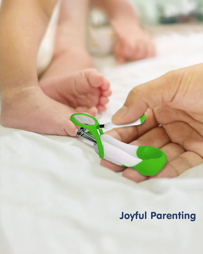 Hopop Nail Clipper-With Magnifying Zoom Lens-Green