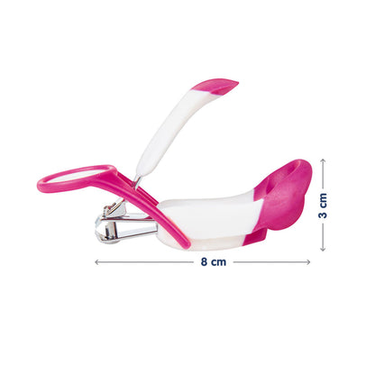 Hopop Nail Clipper-With Magnifying Zoom Lens-Pink