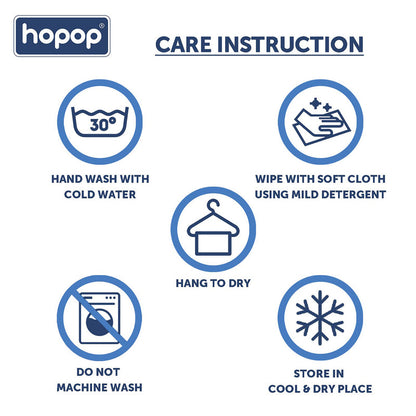 Hopop Easy Clean Waterproof Silicone Bib-Dog-Crumb Catcher-Adjustable Snap Button-For Infants