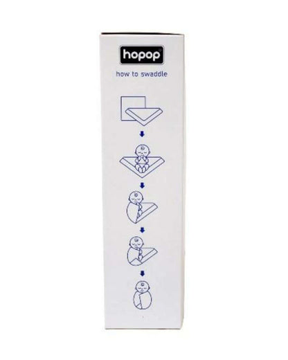 Hopop Giraffe Baby Swaddle-100% Organic Cotton Muslin-White-For Infants