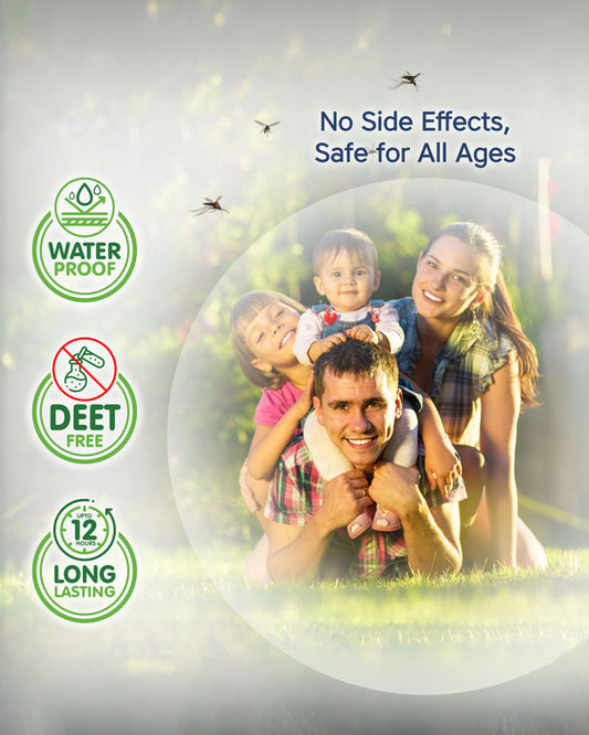 Hopop Smiley MoZzbito Mosquito Repellent Patches-Upto 12 Hours Protection-For Infants-24 Patches