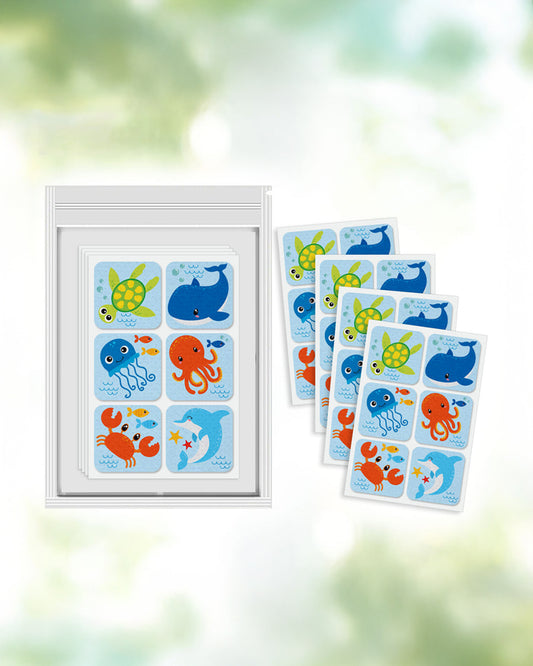 Hopop Under The Sea MoZzbito Mosquito Repellent Patches-Upto 12 Hours Protection-For Infants-24 Patches