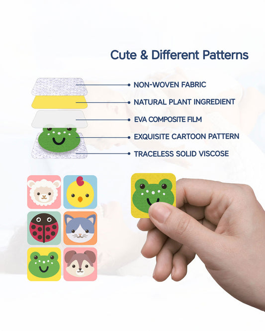 Hopop Under The Sea MoZzbito Mosquito Repellent Patches-Upto 12 Hours Protection-For Infants-24 Patches