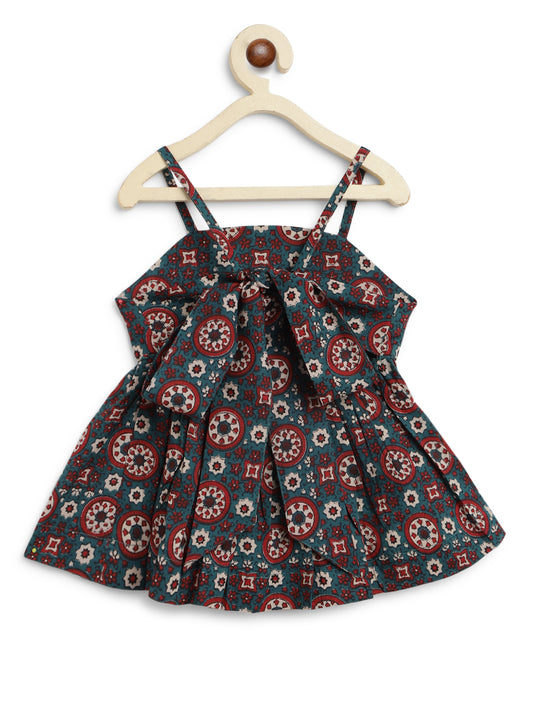 Tiber Taber Multicolor Kurta Set-Indie Print-Cotton-For Infants