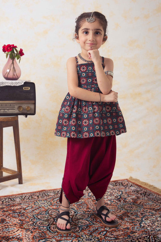 Tiber Taber Multicolor Kurta Set-Indie Print-Cotton-For Infants