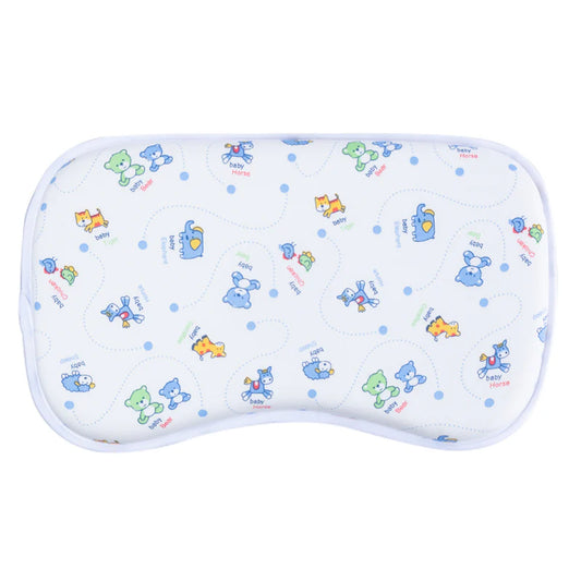 Hopop Memory Foam Baby Pillow-Prevents Flat Head Syndrome-Eases Neck Tension of Baby-Bear-For Infants