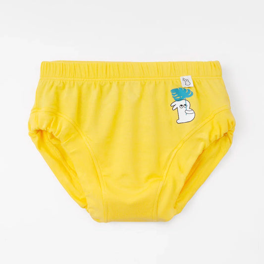 SuperBottoms Yellow & Blue Briefs-Solid-Bamboo Cotton-Pack Of 3-For Infants
