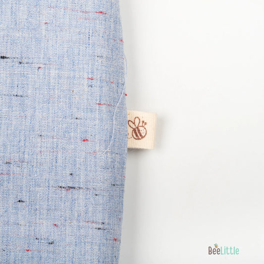 BeeLittle Light Blue Jhabla Set-Cotton-For Infants