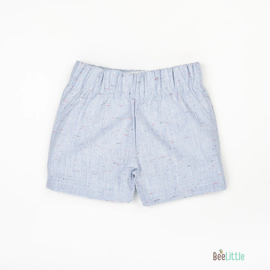 BeeLittle Light Blue Jhabla Set-Cotton-For Infants