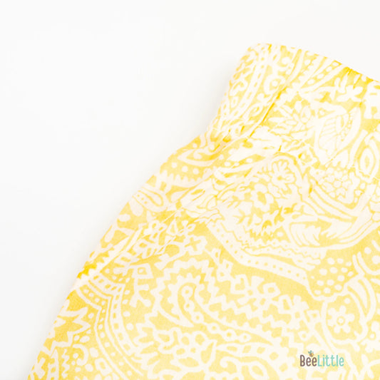 BeeLittle Yellow Jhabla Set-Delight-Cotton-For Infants