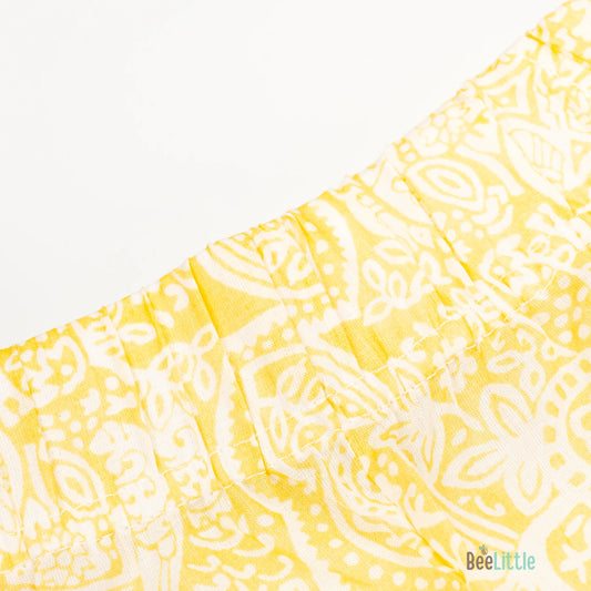 BeeLittle Yellow Jhabla Set-Delight-Cotton-For Infants