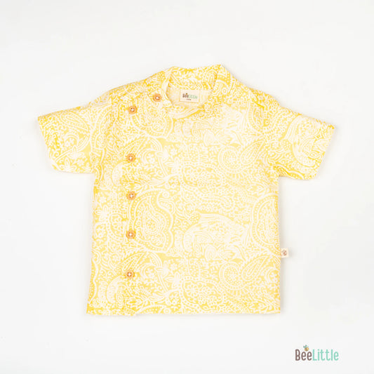 BeeLittle Yellow Jhabla Set-Delight-Cotton-For Infants