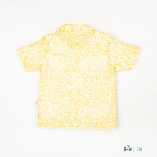 BeeLittle Yellow Jhabla Set-Delight-Cotton-For Infants