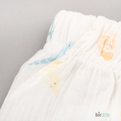 BeeLittle White Jhabla Set-Milky White-Cotton-For Infants