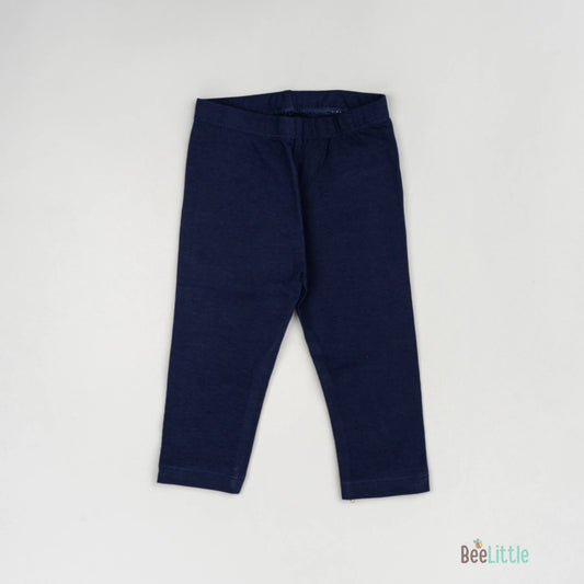 BeeLittle White & Blue Trousers-Blues-Cotton-For Infants