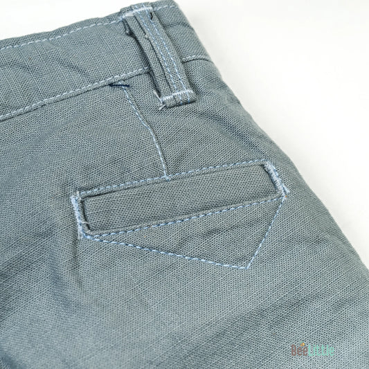 BeeLittle Grey Trousers-Slate-Cotton-For Infants