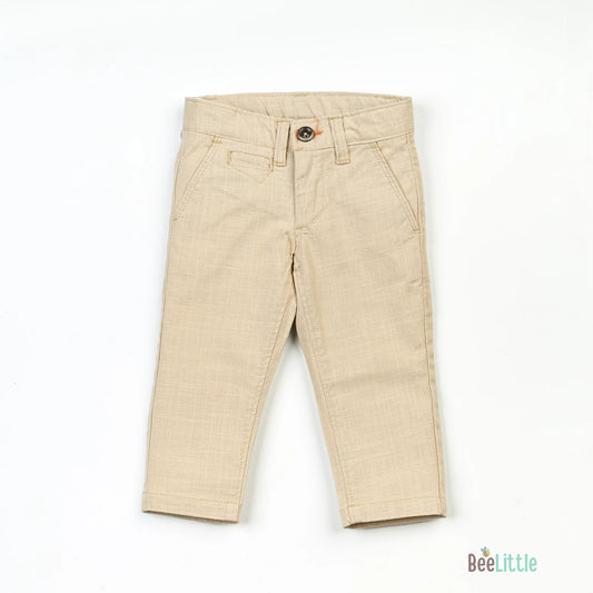 BeeLittle Beige Trousers-Cotton-For Infants