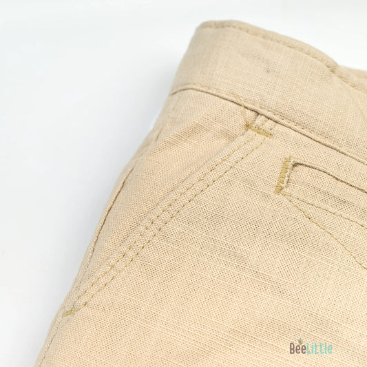 BeeLittle Beige Trousers-Cotton-For Infants