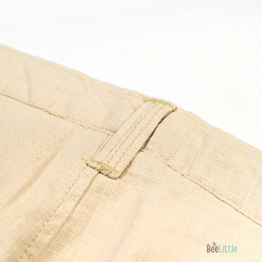 BeeLittle Beige Trousers-Cotton-For Infants