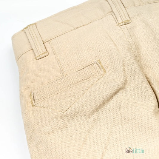 BeeLittle Beige Trousers-Cotton-For Infants