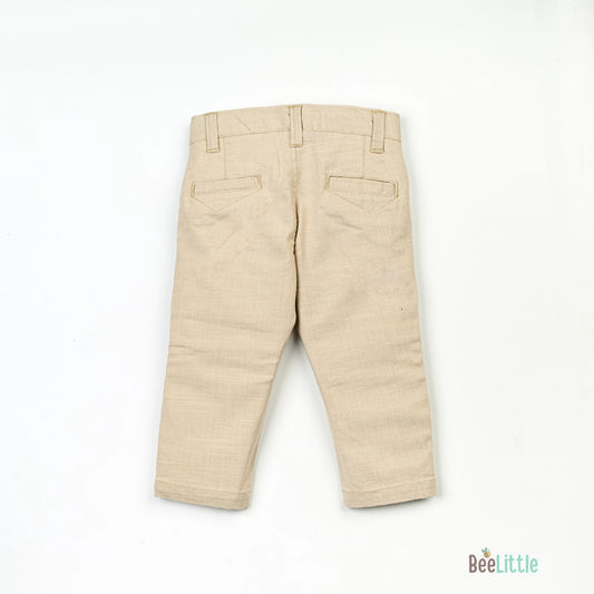 BeeLittle Beige Trousers-Cotton-For Infants