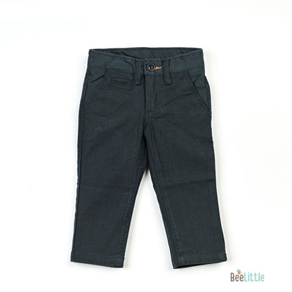 BeeLittle Navy Blue Trousers-Navy-Cotton-For Infants