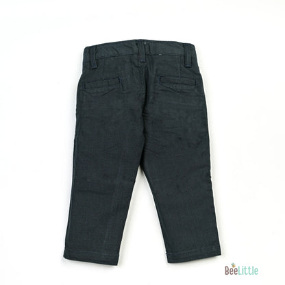 BeeLittle Navy Blue Trousers-Navy-Cotton-For Infants