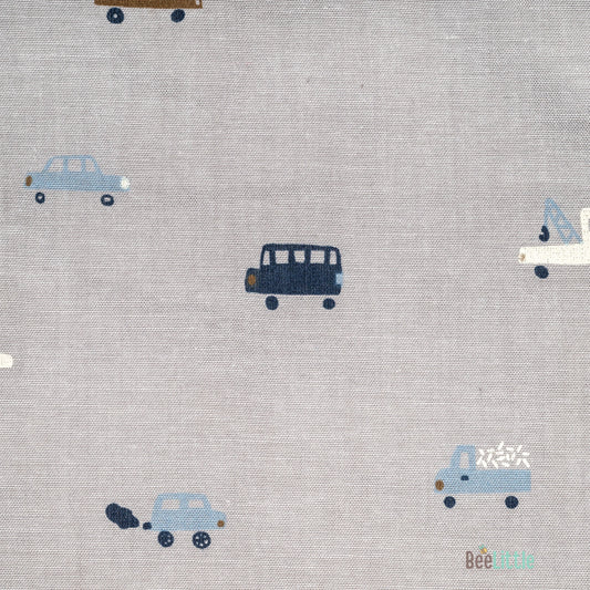 BeeLittle Lilac Jhabla Set-Cars-Organic Cotton-For Infants