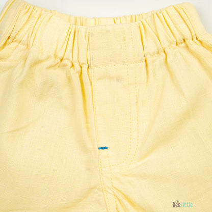 BeeLittle Yellow Shorts-Cotton-For Infants