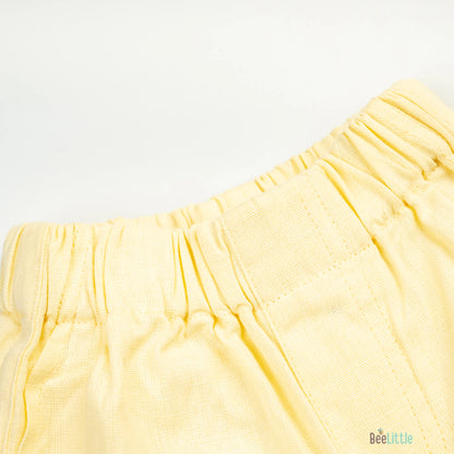 BeeLittle Yellow Shorts-Cotton-For Infants