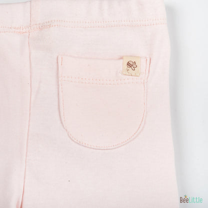 BeeLittle Pastel Pink Leggings-Cotton-Pack of 3-For Infants