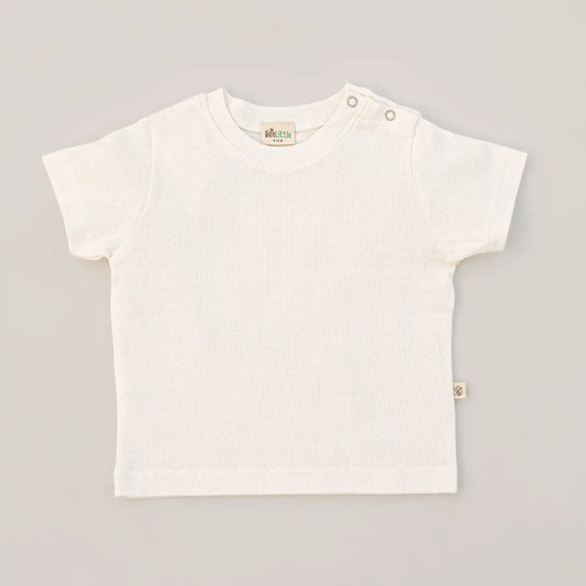 BeeLittle White T-shirt-Panda-Organic Cotton-Pack of 2-For Infants