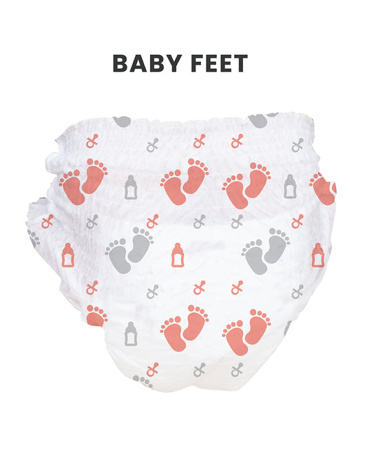 Allter Baby Feet Taped Diapers-Newborn (Upto 4Kg)-With Wetness Indicator