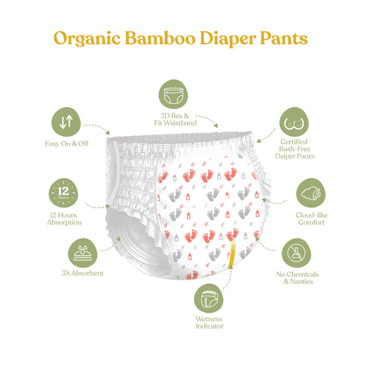 Allter Baby Explorer Diaper Pants-Medium (9-14Kg)-With Wetness Indicator