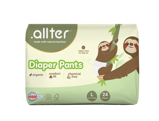 Allter Baby Explorer Diaper Pants-Large (13-17Kg)-With Wetness Indicator