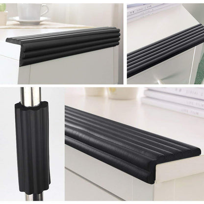 BabySafeHouse Wide Flat Edge Guard Strip-3M Adhesive-for All Type of Surface-Baby Proofing-Black