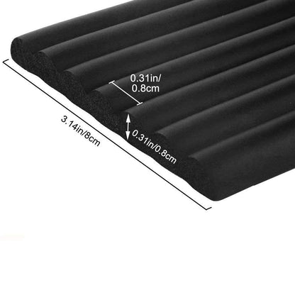 BabySafeHouse Wide Flat Edge Guard Strip-3M Adhesive-for All Type of Surface-Baby Proofing-Black