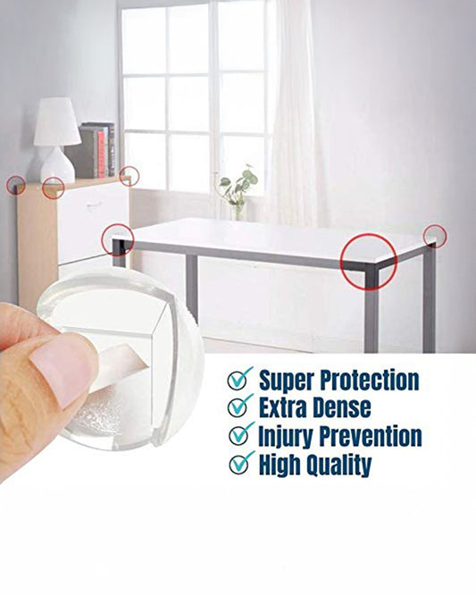 BabySafeHouse Transparent Corner Edge Guards-For Baby Proofing-Pre Taped-For Kids-Big