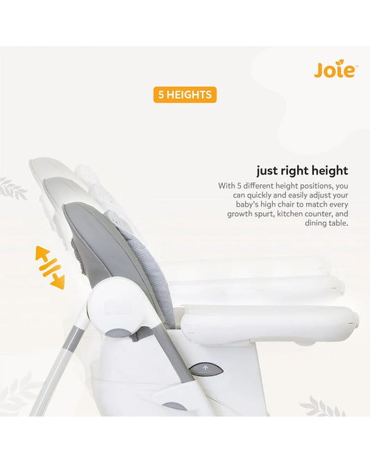 Joie Multiply 6in1 Baby High Chair-5 Level Height Adjustments With 3 Position Adjustable Tray-Convertible To Booster Seat & Mini Table-For 0 to 6Y (Upto 27Kg)-Flowers Forever