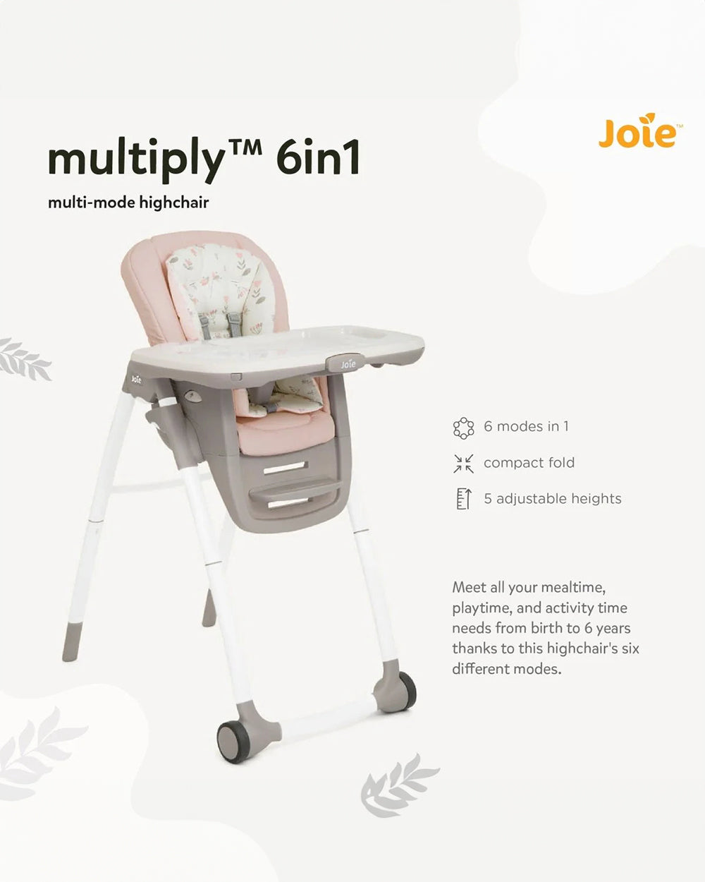 Joie 5 in 1 highchair best sale