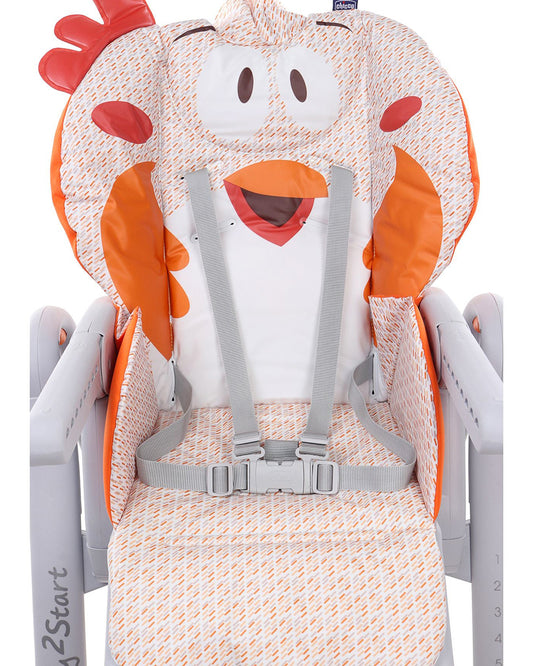 Chicco Polly 2 Start Baby High Chair-4 Recline Positions-8 Height Adjustments-0M+ (Upto 15 Kg)-Fancy Chicken