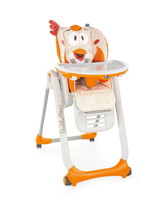 Chicco Polly 2 Start Baby High Chair-4 Recline Positions-8 Height Adjustments-0M+ (Upto 15 Kg)-Fancy Chicken