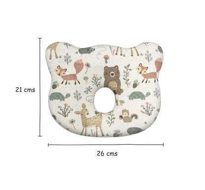 Abracadabra Baby Memory Foam Pillow-Prevents Flat Head Syndrome-Eases Neck Tension of Baby-Bambi & Friends-For Infants