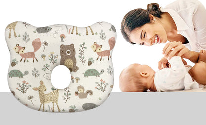 Abracadabra Baby Memory Foam Pillow-Prevents Flat Head Syndrome-Eases Neck Tension of Baby-Bambi & Friends-For Infants