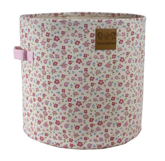 Abracadabra Storage Basket-For Clothes & Toys-With Handles-Pack of 2-Vintage Floral