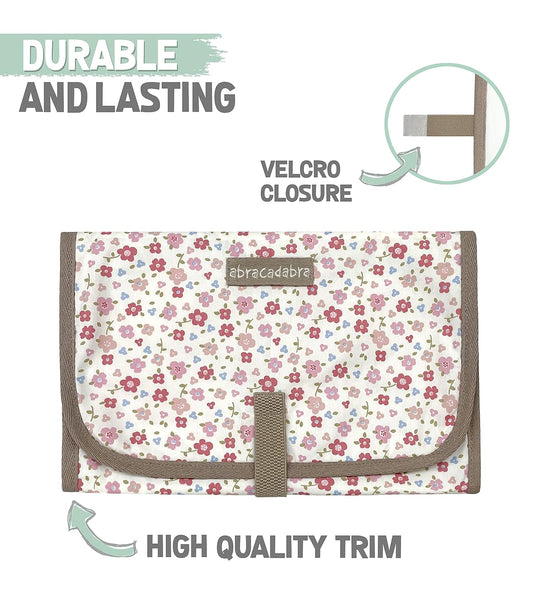 Abracadabra Portable Diaper Changing Mat-With Pocket-Vintage Floral